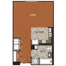 Studio 6 A509 floor plan